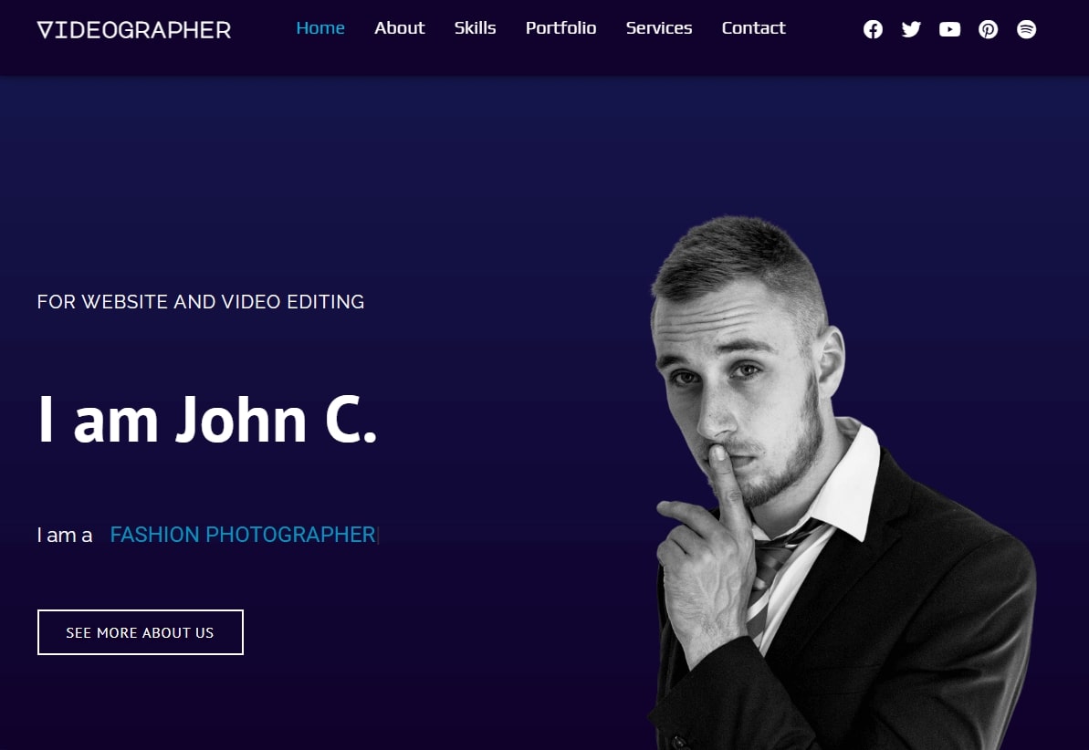 [Image description]: Website developed by Sapnil Suad, full stack web developer in Bangladesh